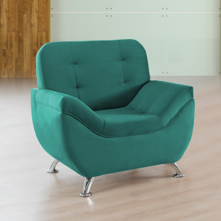 Poltrona Imperium 1.07m em Veludo Soft - Verde